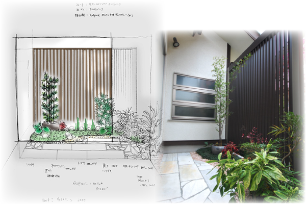 丁寧に紡ぐマインズのエクステリア